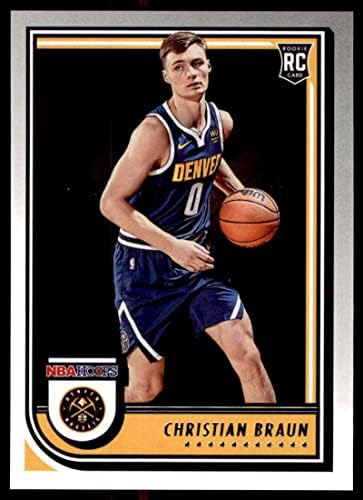 2022-23 obruče Panini NBA 251 Christian Braun NM-Mt RC Rookie Denver Nuggets basketbal obchodná karta NBA