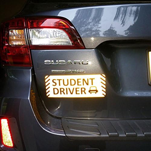 TOTOMO študent vodič Magnet Sticker-10 x4 vysoko reflexné prémiové kvalitné auto bezpečnostné upozornenie znamenie študentských vodičov # SDM06