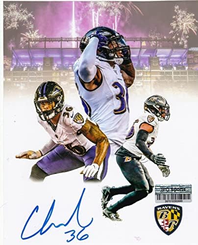 Chuck Clark Baltimore Ravens akcia podpísaná 8x10-podpísané NFL fotografie
