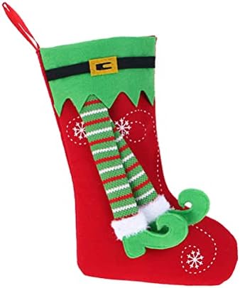 TENDYCOCO vianočné pančuchy Xmas ponožka Candy Darčeková taška vianočný strom prívesok Xmas Supply