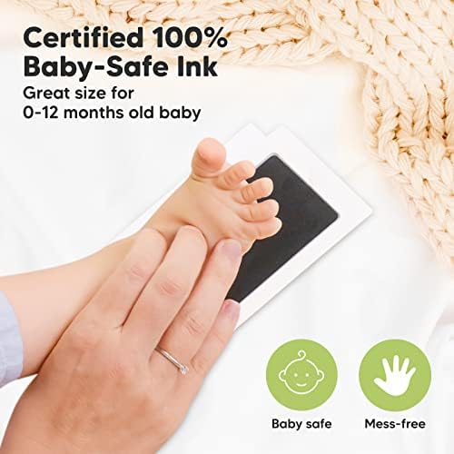 KeaBabies Inkless Baby Hand and Footprint Kit rám a detská ruka a stopa Kit-personalizovaný detský rám obrazu
