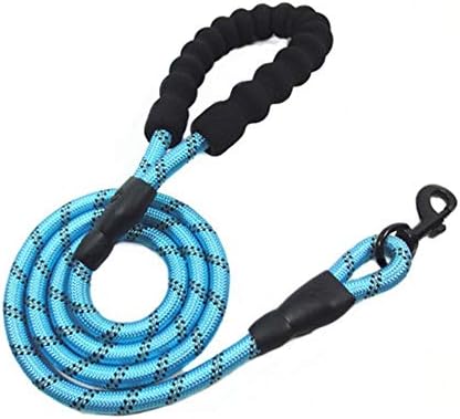 Gskj 5 stôp silné trakčné lano, psie lano s pohodlnou rukoväťou a reflexnou funkciou, Vhodné pre stredné alebo