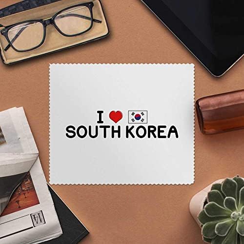 Azeeda 2 X' I Love South Korea ' utierky na čistenie šošoviek/okuliarov z mikrovlákna