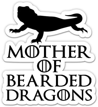 Nálepka Mother of Bearded Dragons - 5 nálepka na notebook-vodotesný Vinyl do Auta, telefónu, fľaše s vodou -