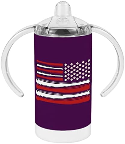 Americká Vlajka Baseball Sippy Cup-Bat Baby Sippy Cup-Flag Sippy Cup