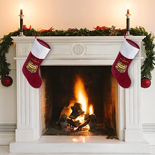 Roztomilé Cookies červené vianočné Prázdninové Pančuchy Domáce Dekorácie pre vianočný stromček krb Závesné ponožky