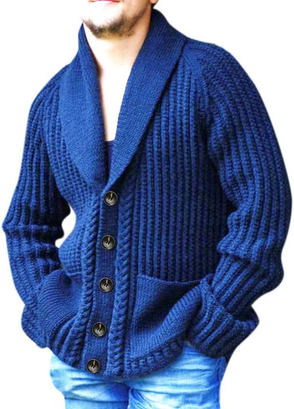 GRGE BEUU pánske pletené sveter svetre Single Breasted vlna tlačidlo bundy sveter Klop golier teplé ležérne Vrchné
