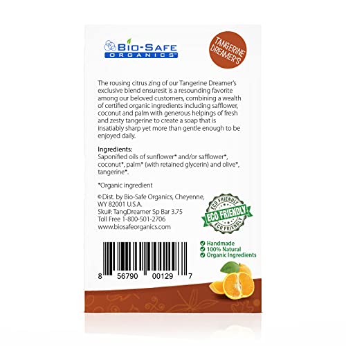 Organic Natural Tangerine Dreamer ' s exfoliačný šampónový Bar / ručne vyrobené organické mydlo / Luxusné