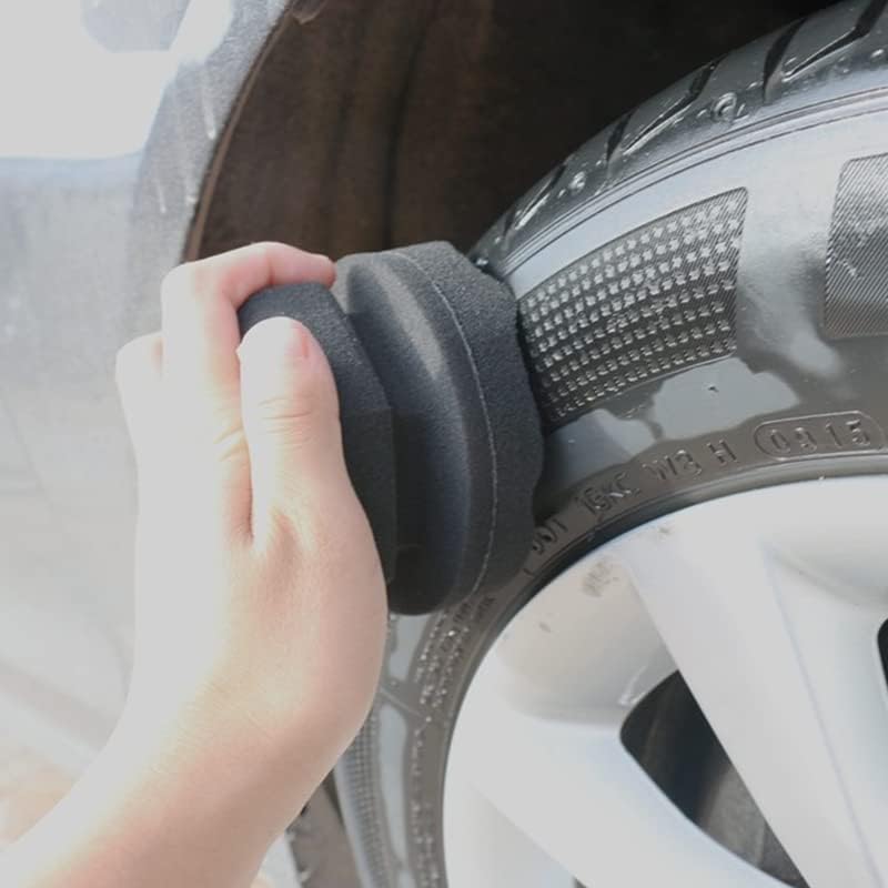Tuantuan Detailing Brush Car Wash čierne nástroje na čistenie pneumatík čistenie automobilov voskovanie pneumatík