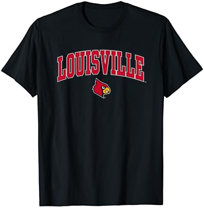 Louisville Cardinals Arch Over Black Oficiálne Licencované Tričko