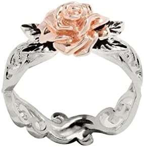 Plus veľkosť prstene šperky prsteň svadobné Diamond Prírodné ruže prstene zlaté snubné prstene pre ženy
